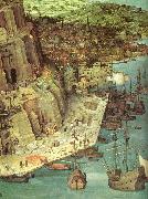 detalj fran babels torn Pieter Bruegel